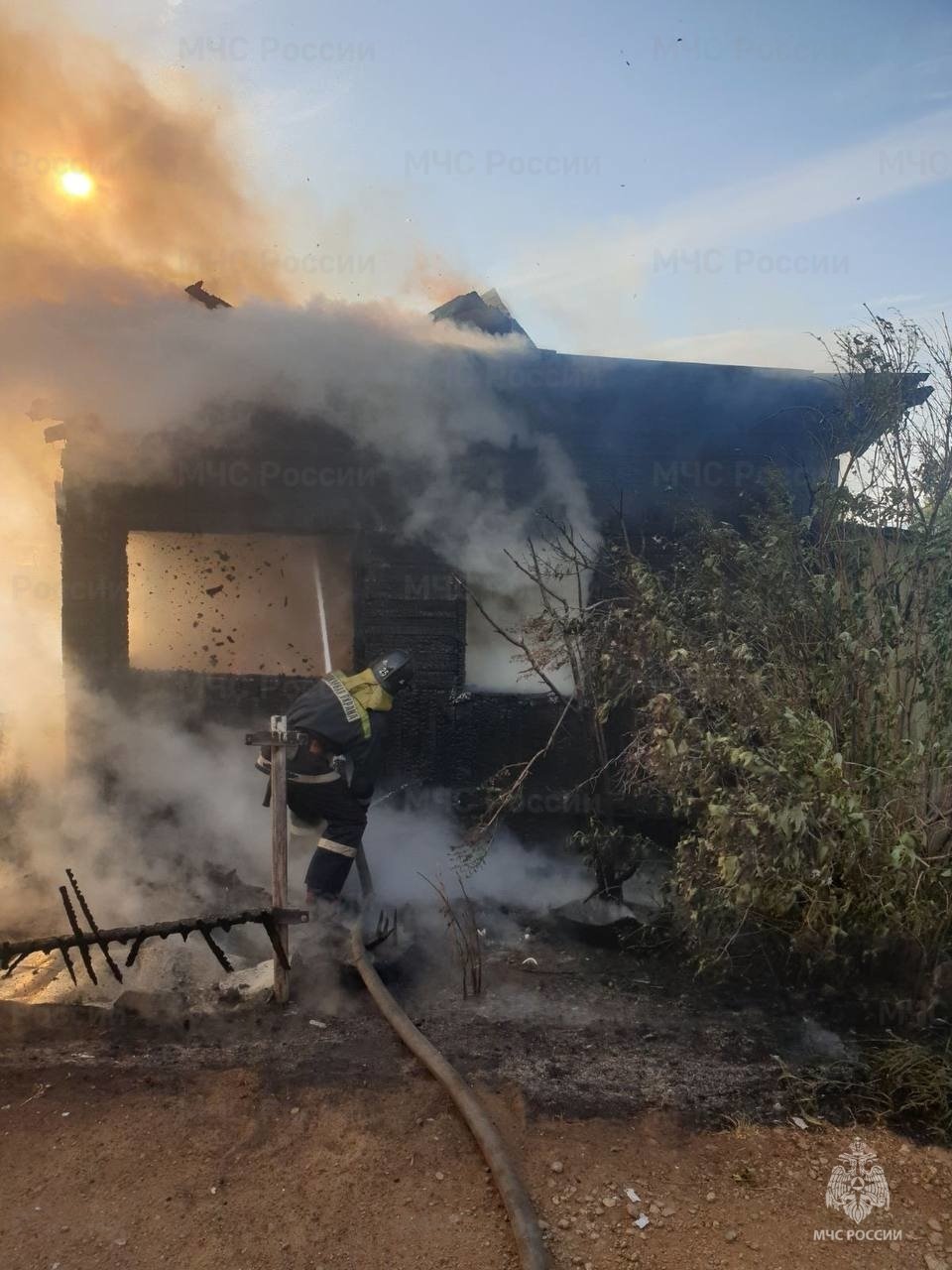 Пожар в Слюдянском районе