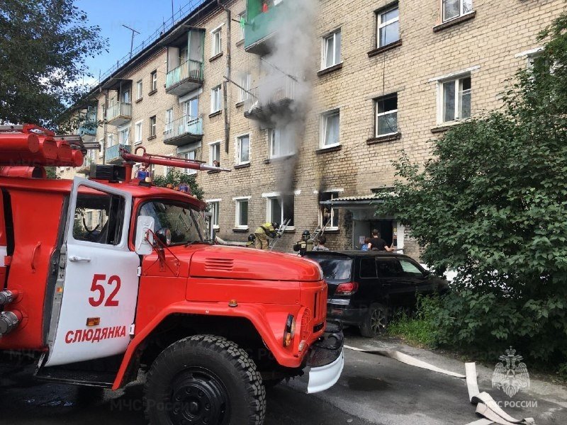 Пожар в Слюдянском районе