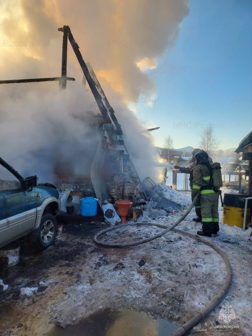 Пожар в Слюдянском районе